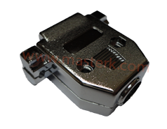 CAPOT PLASTIQUE METALLISE POUR FICHE SUBD 15 PTS